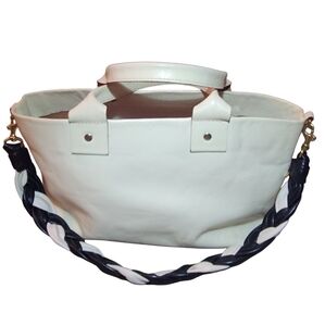 Clare V. Small Leather Tote With Strap